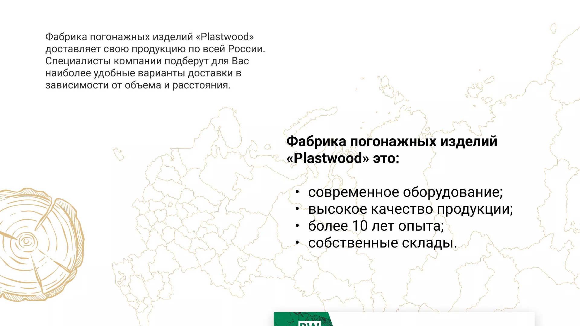 Разработка айдентики и сайта компании «Plastwood» в Зиме