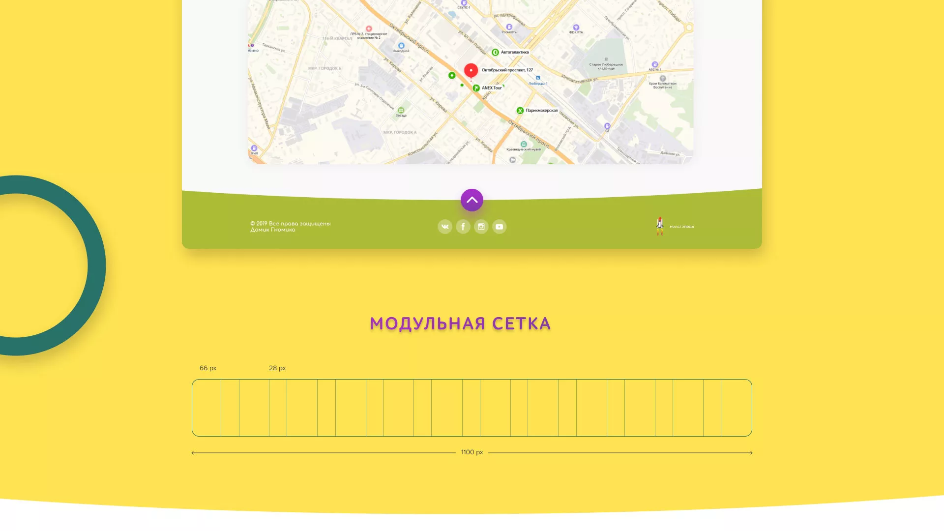 Разработка сайта детского активити-клуба «Домик гномика» в Зиме