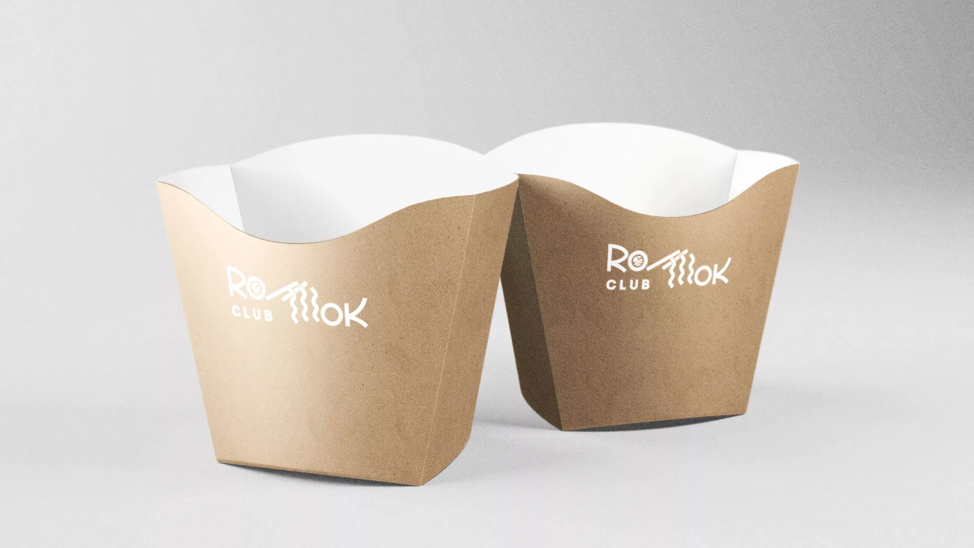 Создание логотипа суши-бара «Roll Wok Club» в Зиме